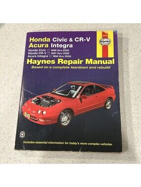Haynes Repair Manual #42025 HONDA CIVIC 1996-2000 & CR-V ACURA INTEGRA - GOOD